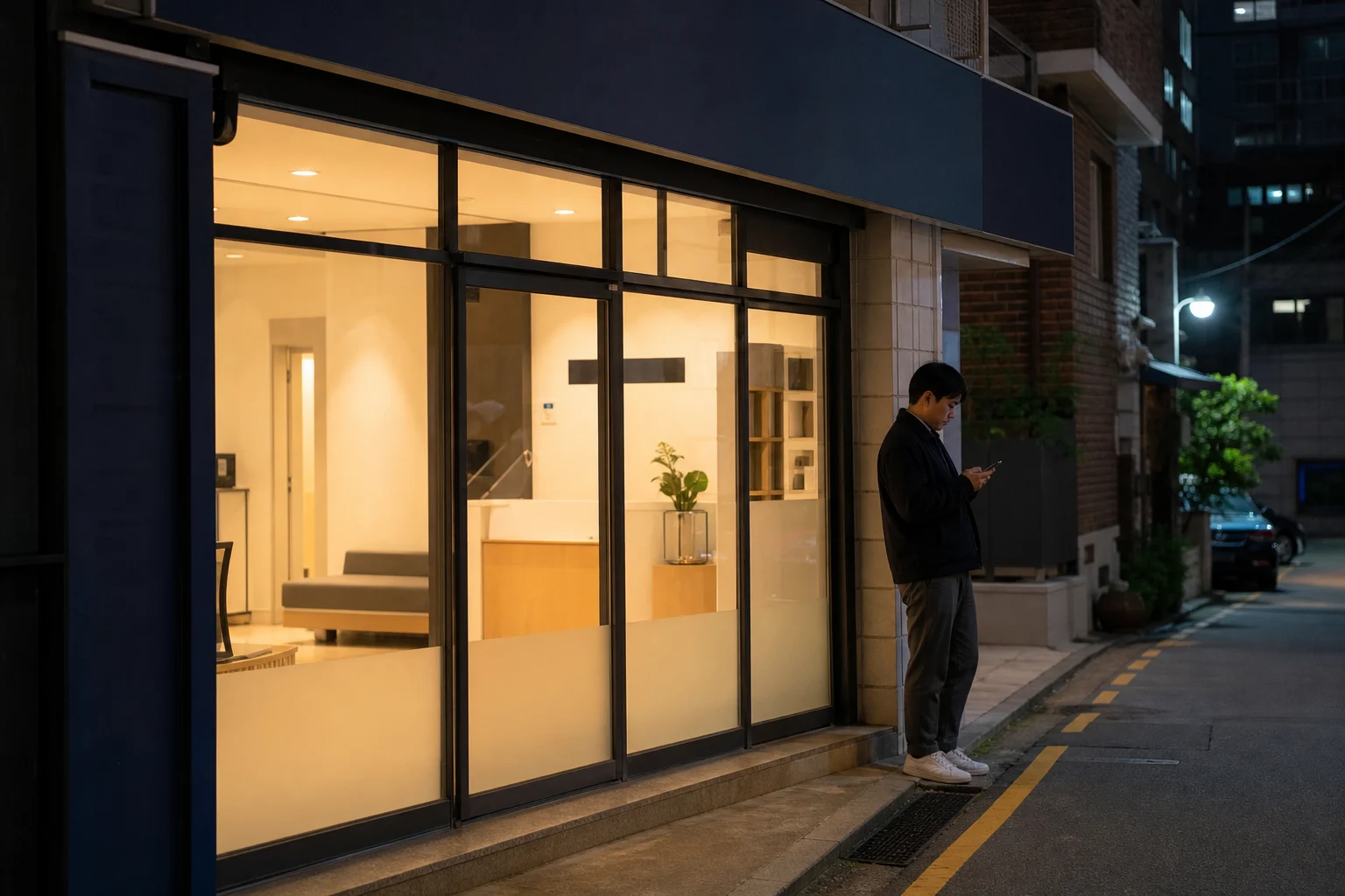 야간진료 병원 공식 확인 절차를 살펴보는 모습